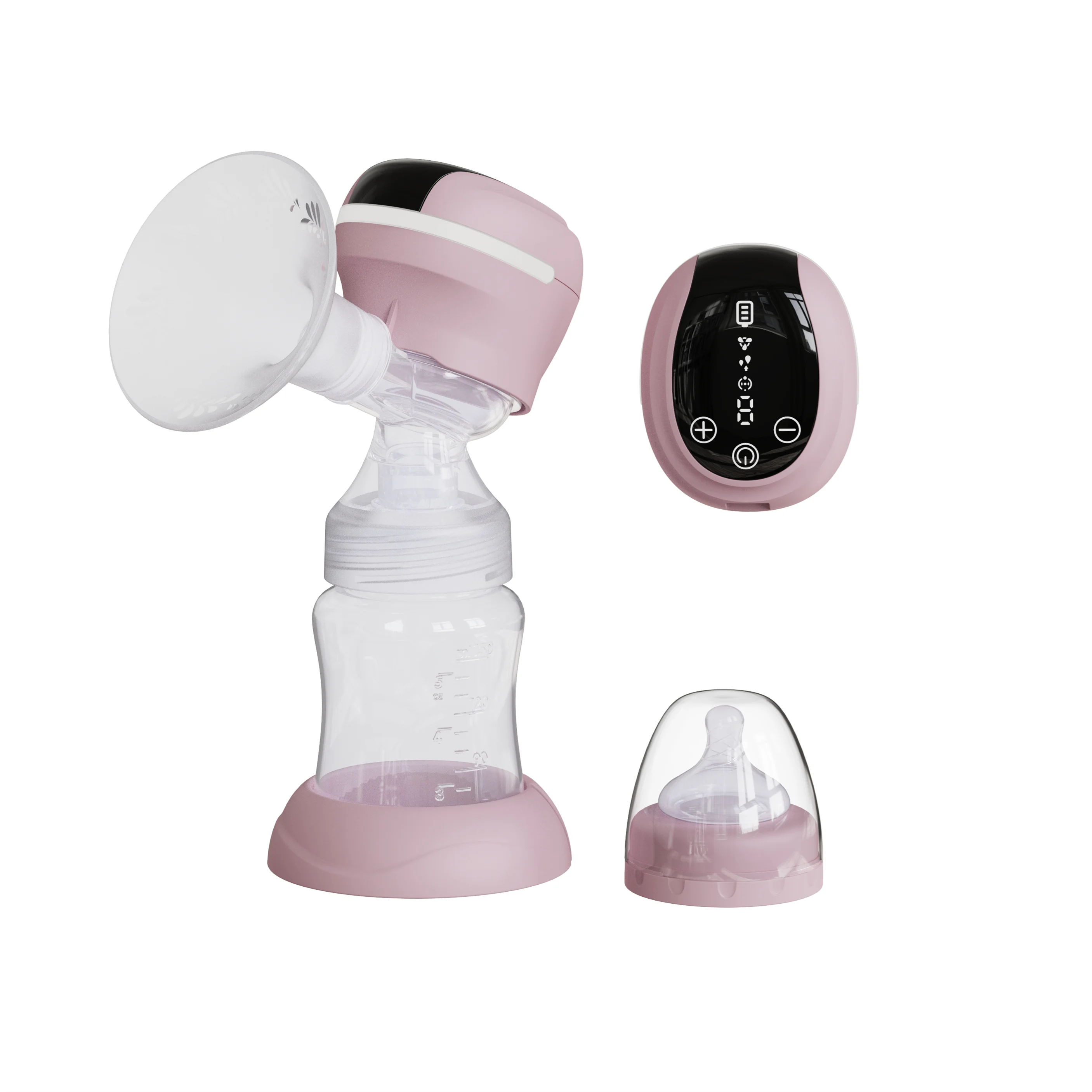 Carebao OEM ODM USB Rechargeable wearable Electric Portable Breast Pump Night Light pumping machine Fully Silicone Shield