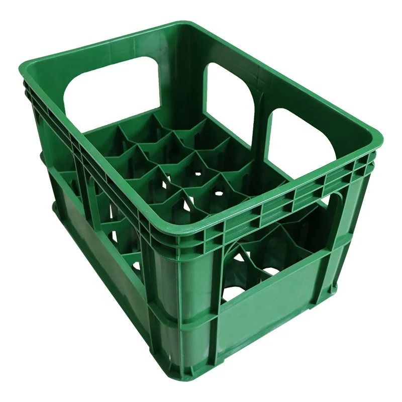 Logo Customized Wine Bottles Crates Stackable Plastic Package Turnover Boxes for Sale