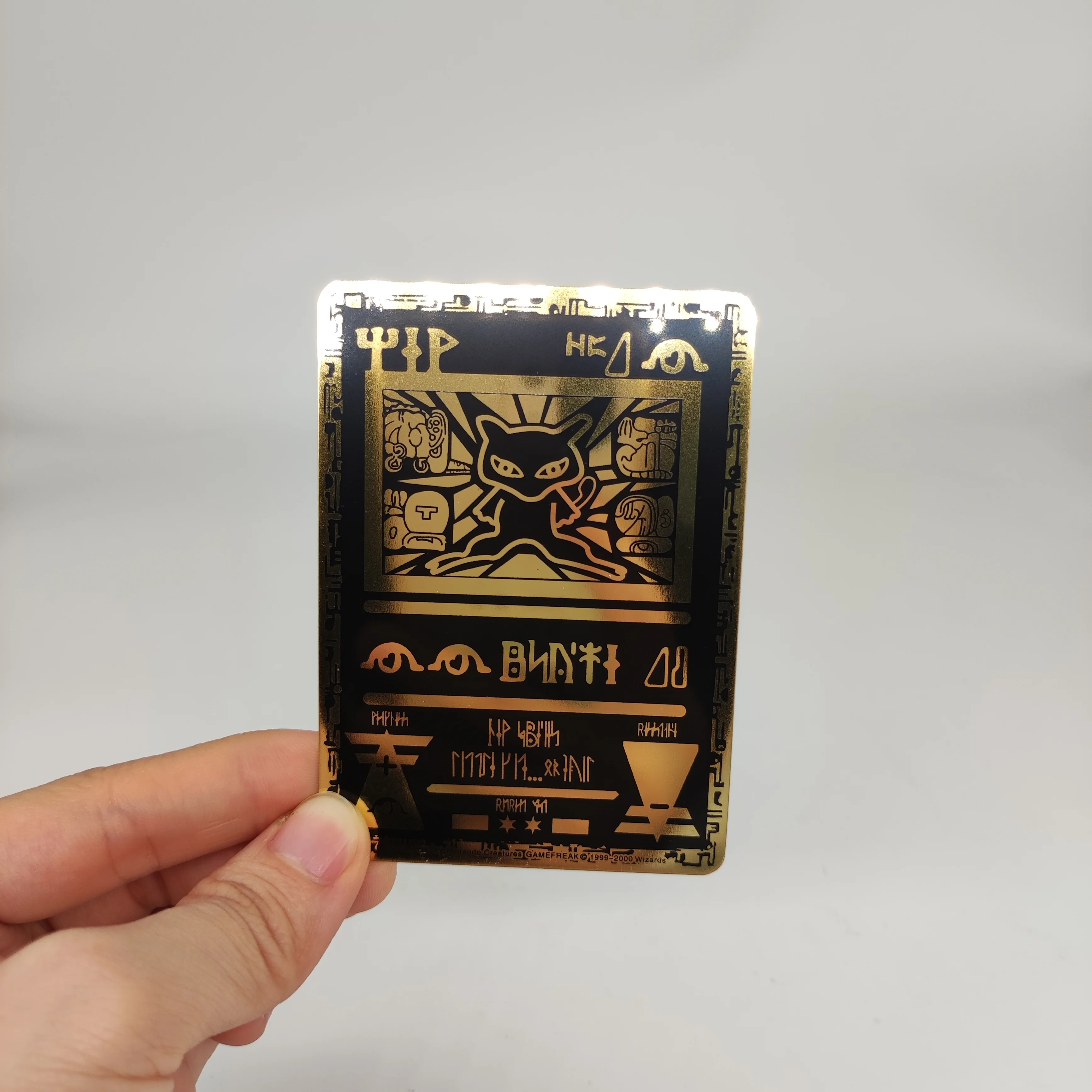 In Stock Gold Metal Charizard Vamx Hp500 Poke mon Cards New Trading Cards Collection Game