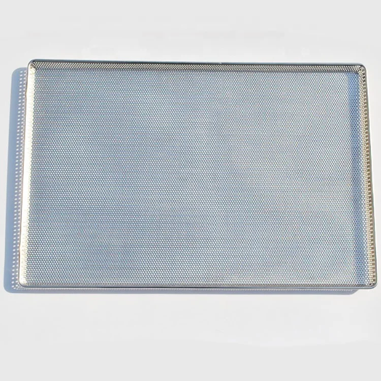 Highly welcome Customized size  stainless steel manual welding perforated dry fruit trays for oven