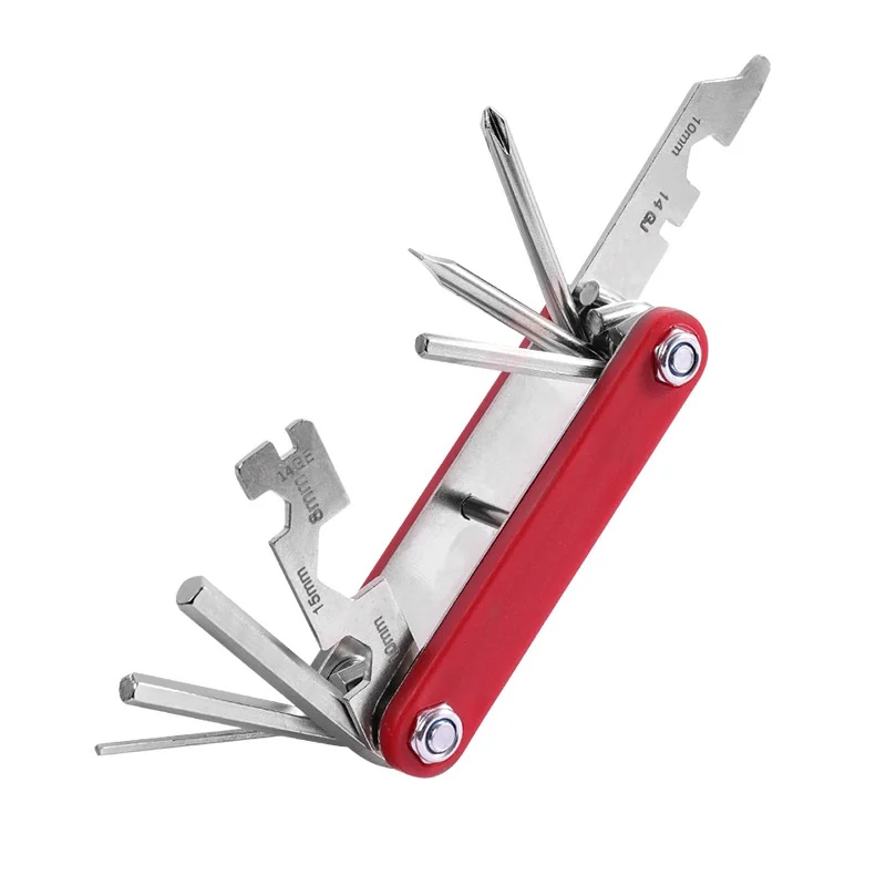 Mini Repair Pocket Folding Tool 11 in 1 Bicycle Moutain Road Bike Set Cycling Multi Tools Kit Wrench
