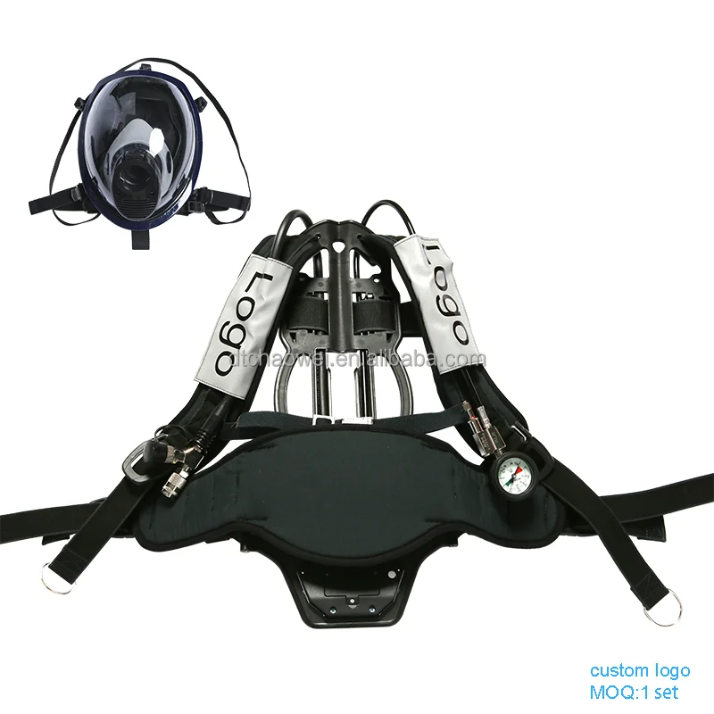 Factory Direct Sale 6.8L Carbon Fiber SCBA Air Breathing Apparatus Firefighting Equipment & Accessory for Firemen