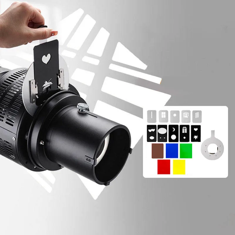 Yiscaxia Focalize Conical Snoot Photo Condenser Art Special Effects Shaped Beam Light Cylinder for Bowens Mount Studio Flash