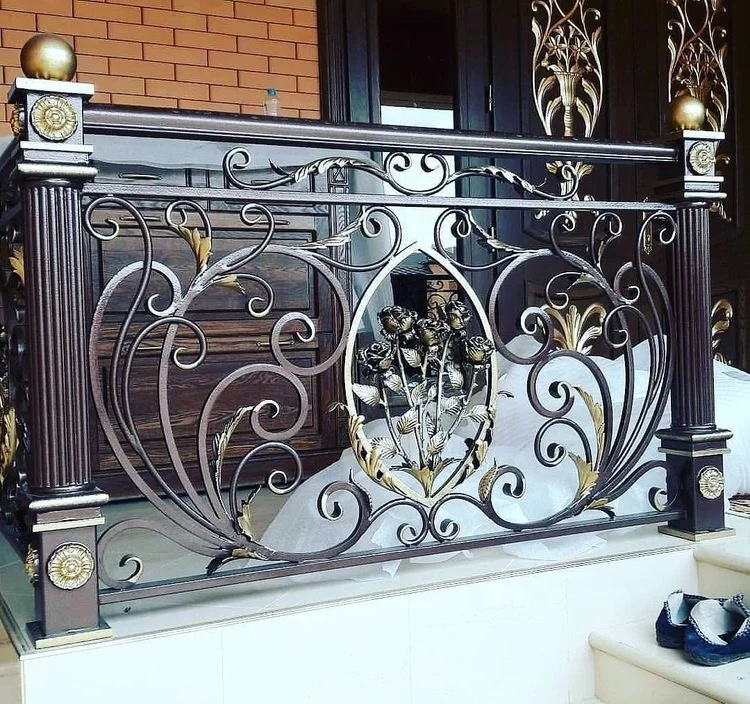 Typical Iron Balcony Railings Wrought Iron Balcony For Sale