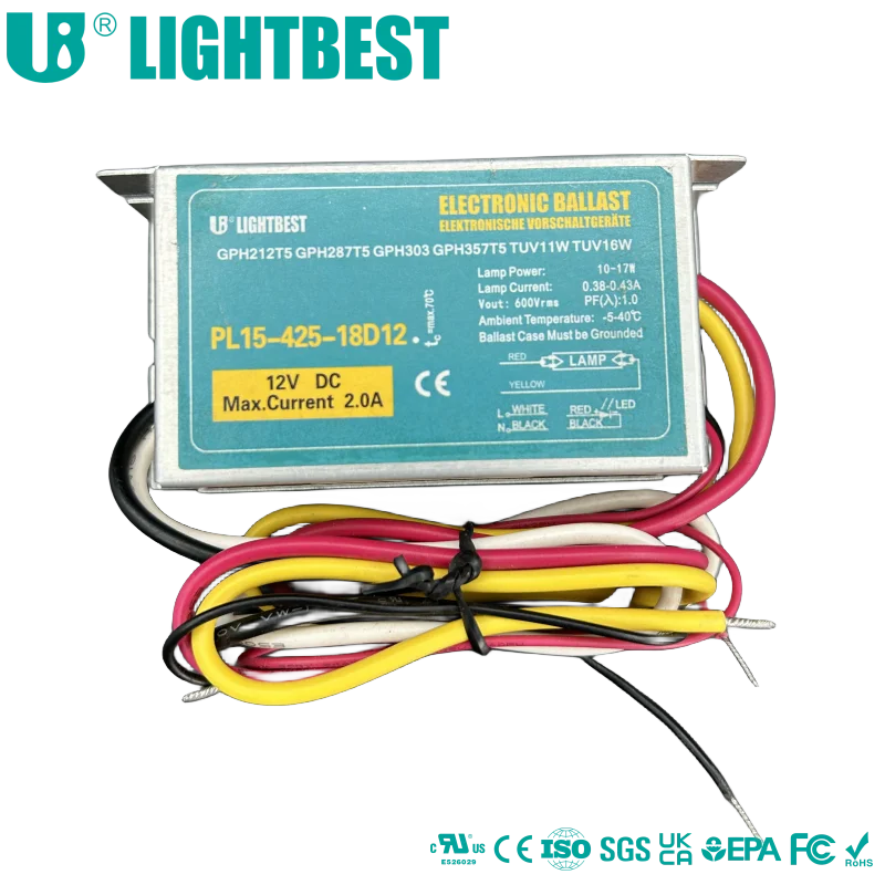 24v DC electronic ballast for uv lamp with CE certificates