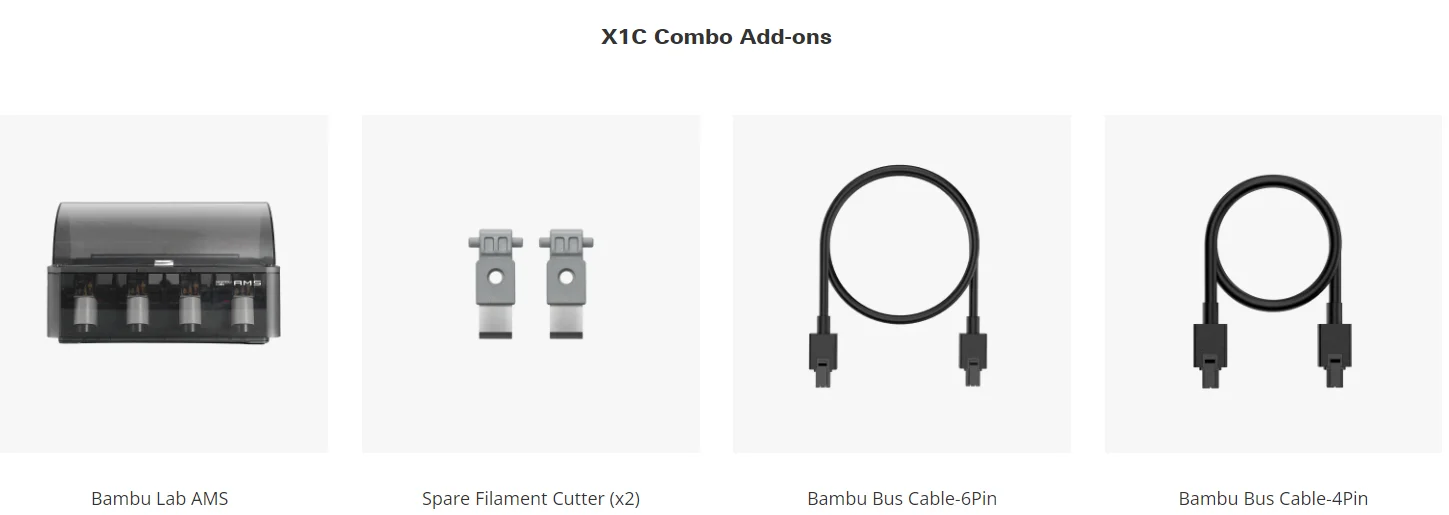 Original X1-Carbon Combo Multicolor Automatic 500mm/s High-Speed  Fast Closed Core-XY FDM Impresora 3D Bambu Lab 3D Printer