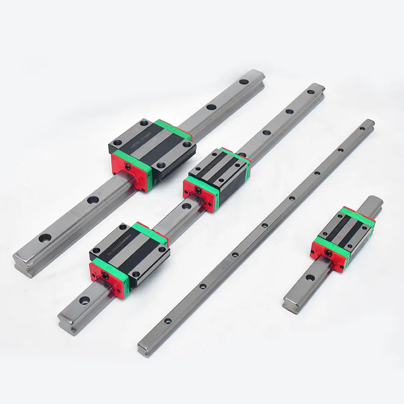 linear guide rail block HGH HGW HGR 20mm 25mm 30mm Bearing Steel Linear Guides slider Linear Motion guideway for cnc router
