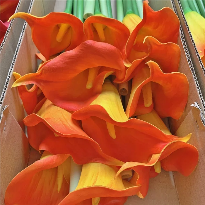 YAYUN W-1033 Wholesale Decorative Large Flower Real Touch Artificial Calla Lily