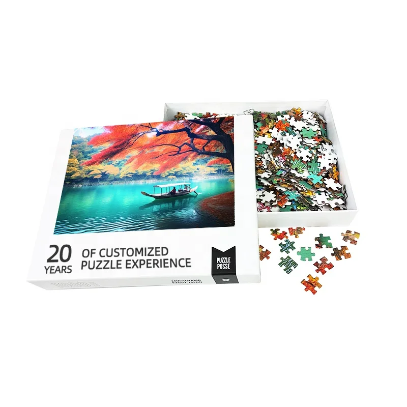 Free Samples Custom Puzzles Personalized puzzles 500 1000 pieces Jigsaw Puzzle Wholesale Made From Senfutong