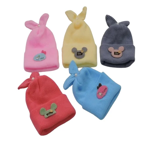 Оптовая продажа детские шапки классические для малышей зимние мальчиков и девочек вязаные мягкие теплые