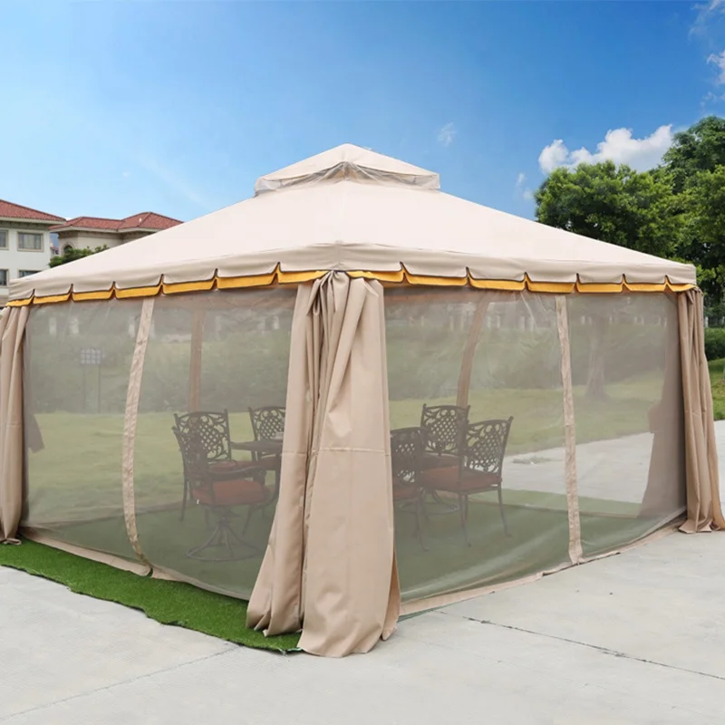 Hot sale patio 3*3 4*4 3*6 4*6 Gazebos tent with mosquito net waterproof canopy Gazebo pergola