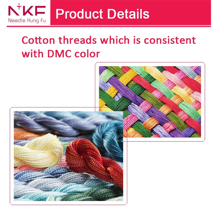NKF professional china supplier beautiful handmade craft cross stitch