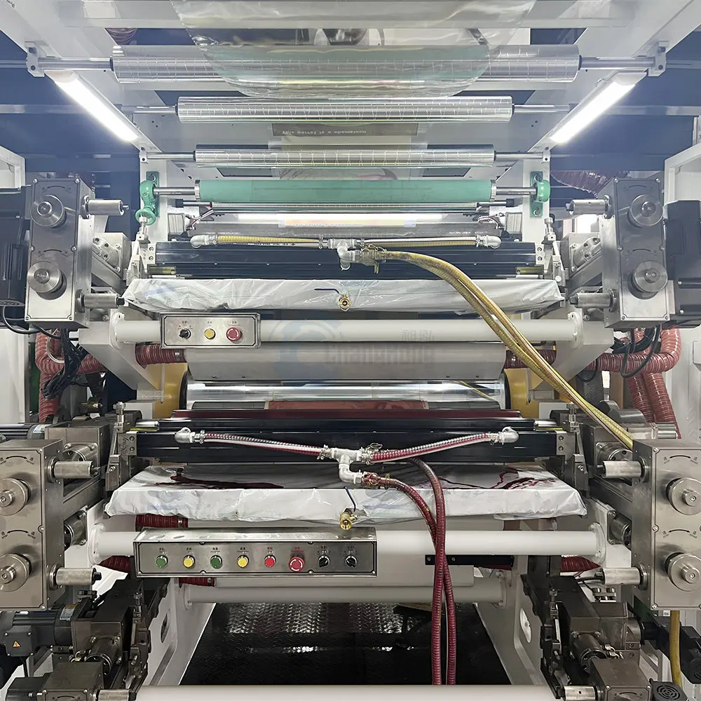 2024 new screen touch control 6 colour flexo printing machine  flexographic printing press 250m/min stable running