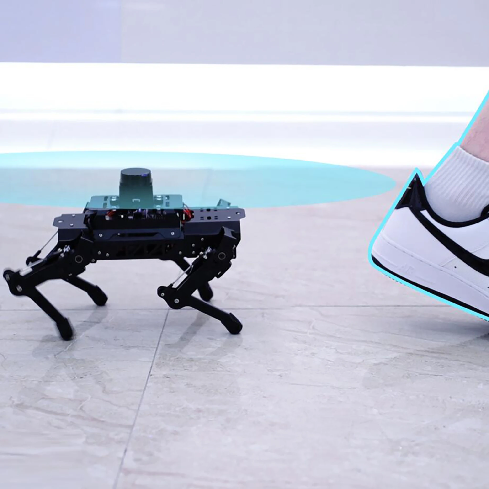 Ros Robot PuppyPi Pro Bionic Robot Dog with Lidar for SLAM Mapping and Navigation Support Gazebo simulation
