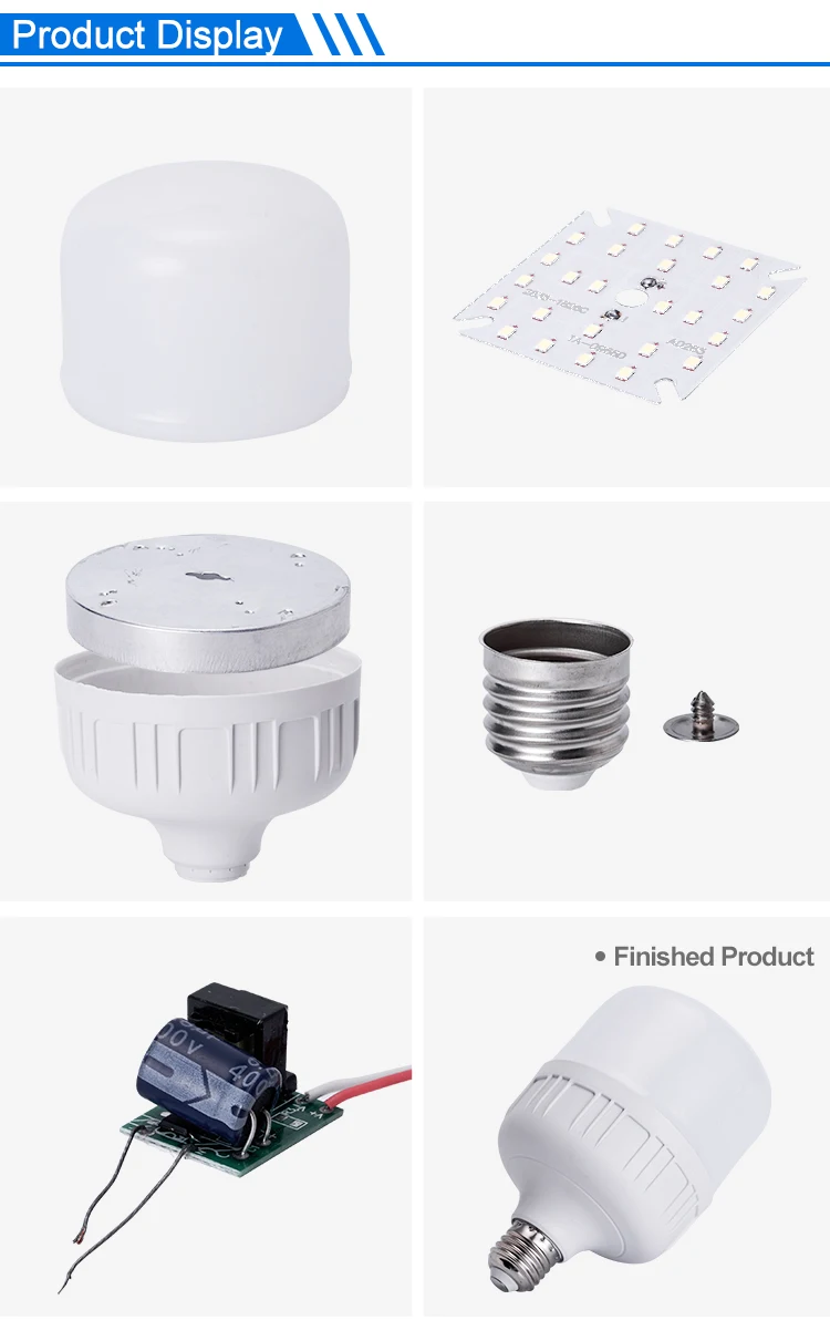 China Economic 5W 10W 15W 20W 30W 40W 50W 60W Light Led Bulbs Household Energy Saving Bulbs