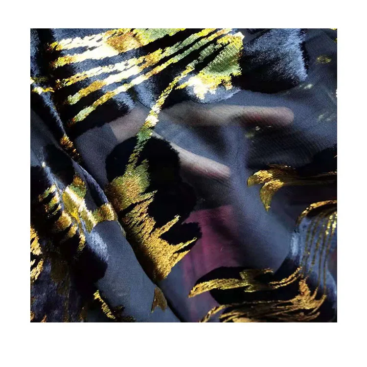 Поставка от производителя, экологически чистая шелковая жаккардовая бархатная ткань ручной работы