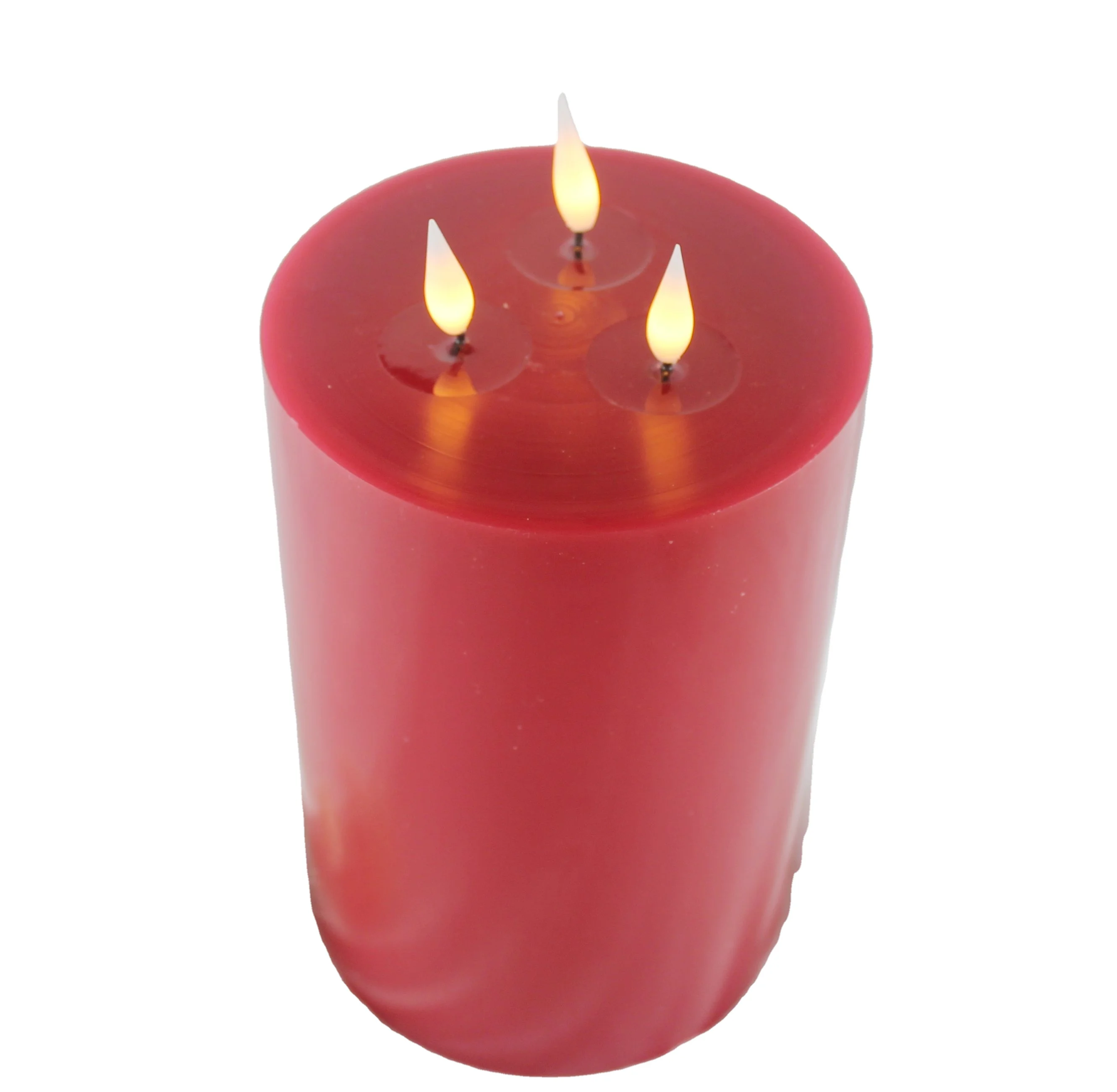 Customized home decoration dancing   3 core flameless candles