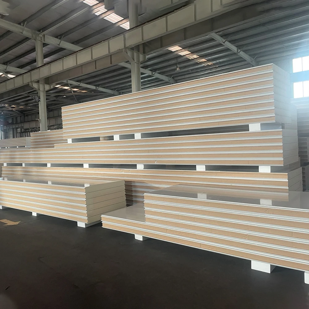 Environmental friendly pu foam sandwich panel exterior wall sandwich panels for cold storage