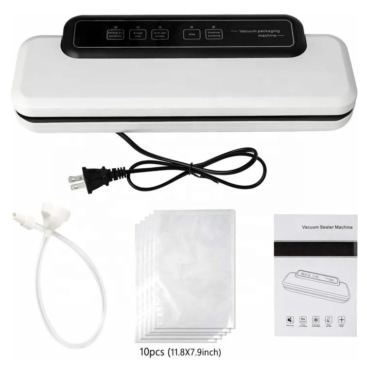 China Factory Home Tabletop Kitchen Appliances Fresh Automatic Seal Vaccum Saver Machine Heat Packing Food Vacuum Sealer