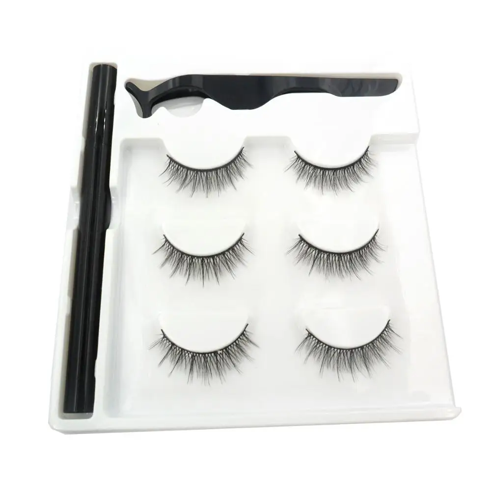
Magnetic Cream Eyelashes Waterproof Magnetic Eyeliner Makeup Eye 