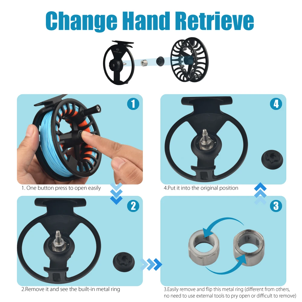 Cheap Factory price 100% sealed drag waterproof saltwater aluminium fly fishing reel