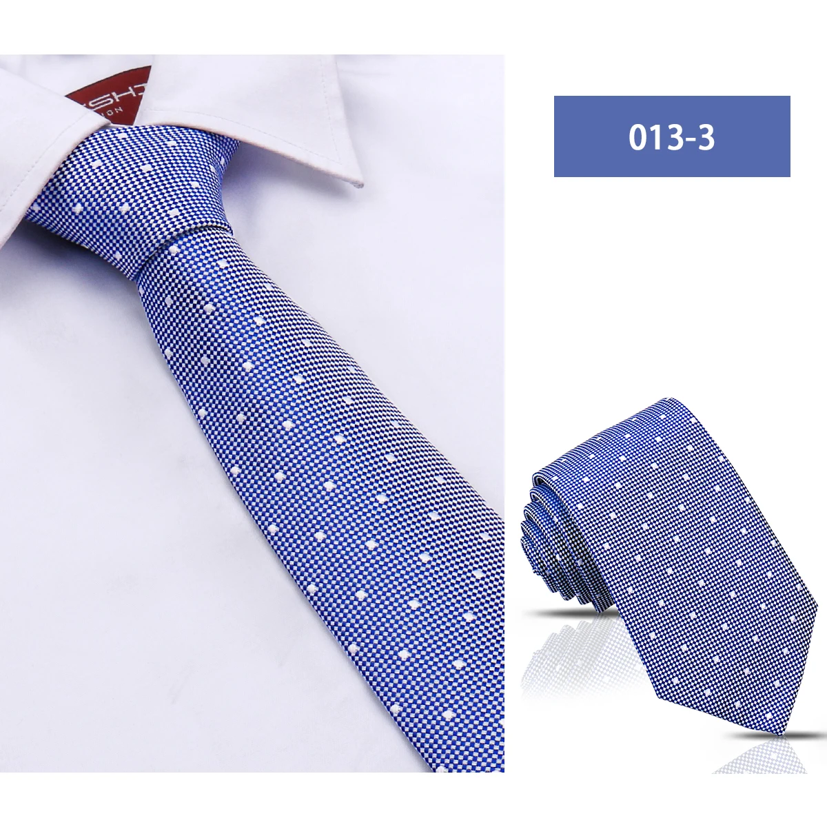 Classic Polk Dot Silk Tie 8cm Width Business Neck Ties For Men Custom Personalized Necktie
