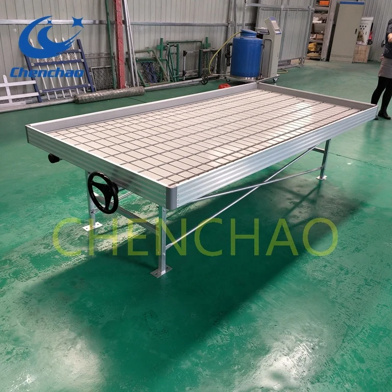 hidroponia greenhouse flow rolling bench movable seedbed alibaba good supplier