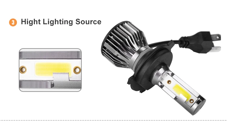 Auto Lighting System 8000LM 9006 Fanless Led Head Lamp, Led H4 H11 9005 Faros Led K2 Car H7 H4 Led