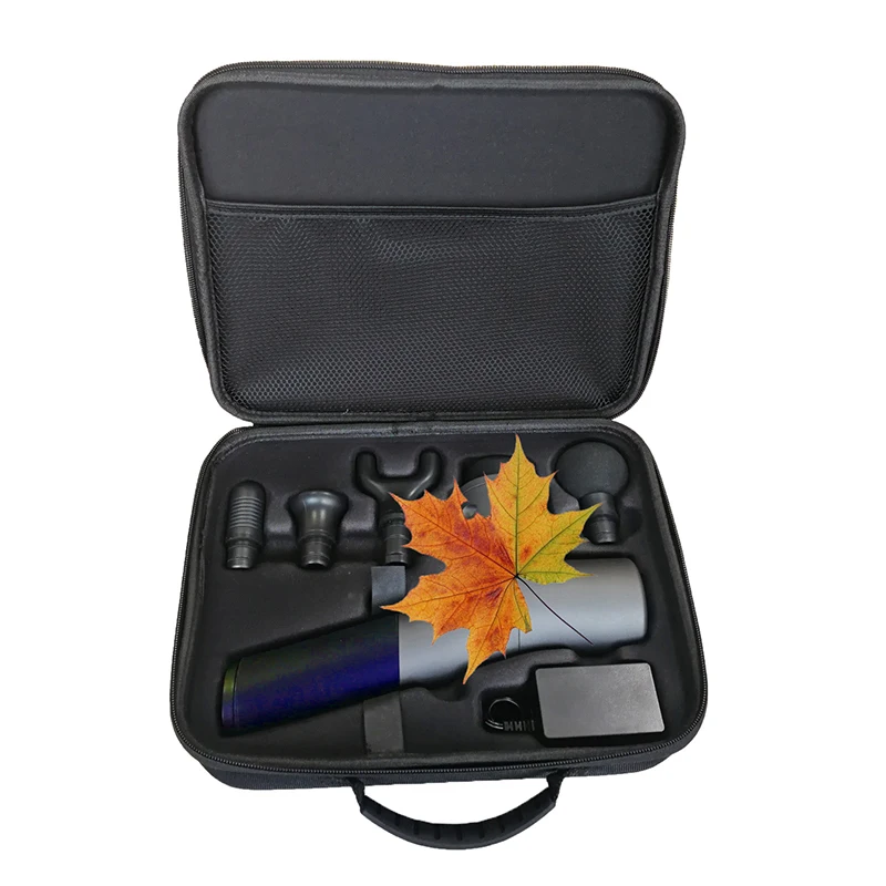 Hard Shell Fascial Gun Case for Hyperice Hypervolt Portable Massage Tool Carry EVA Case Black OEM Plastic Massager Gun Bag