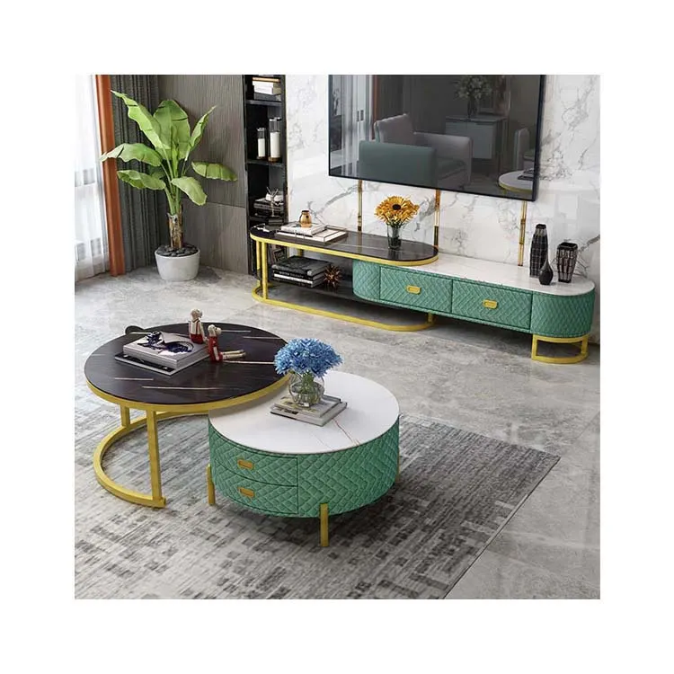 coffee table combination set modern minimalist net red light luxury small apartment TV cabinet