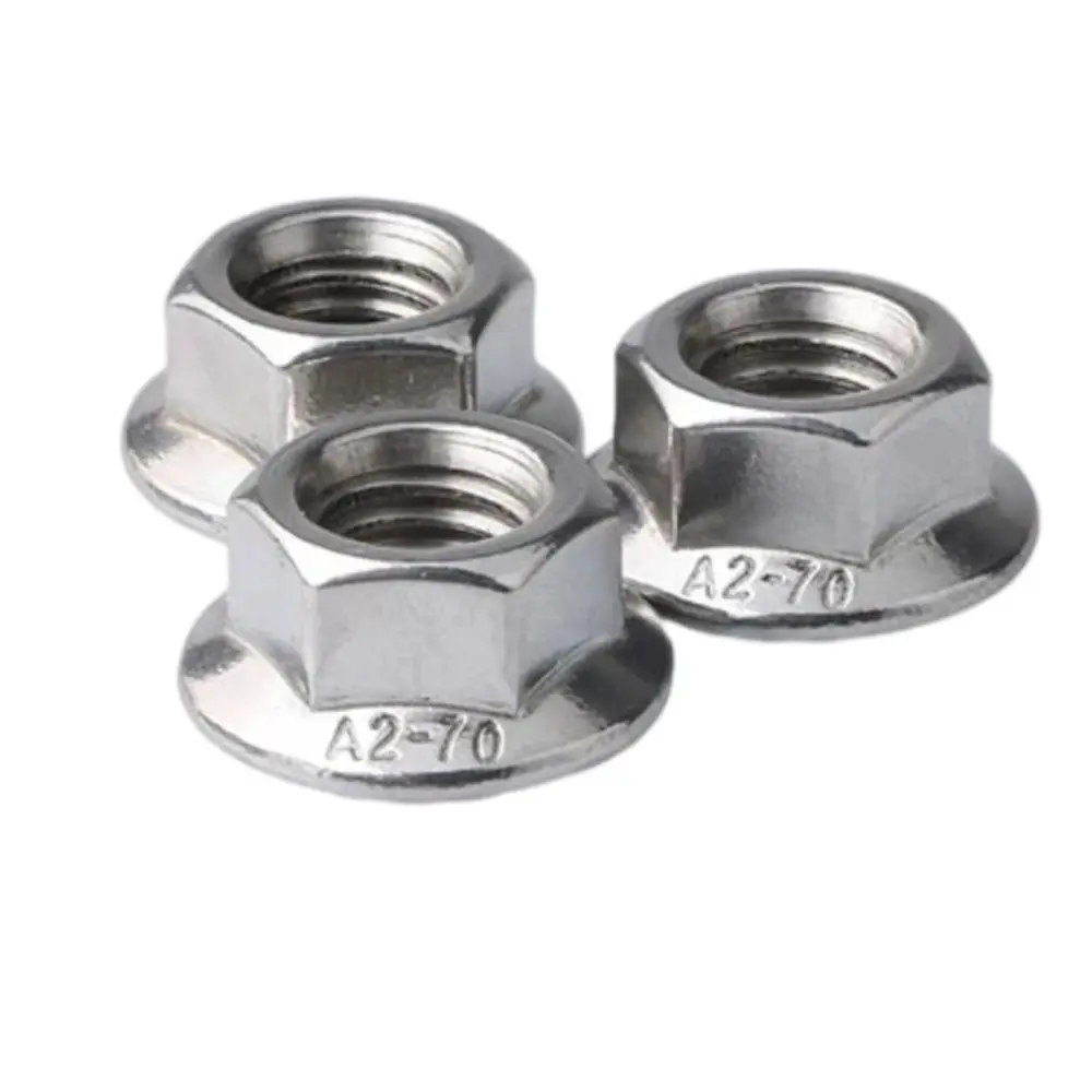 Wholesale Hexagon Head Lock M3 M6 M8 M10 Stainless Steel Material Knurled Profile Elastic Nut