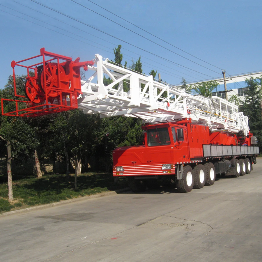 RG API Standard Oil Field Oil and Gas Well Bore Hole Truck Mounted Mobile  XJ120  Workover Rig