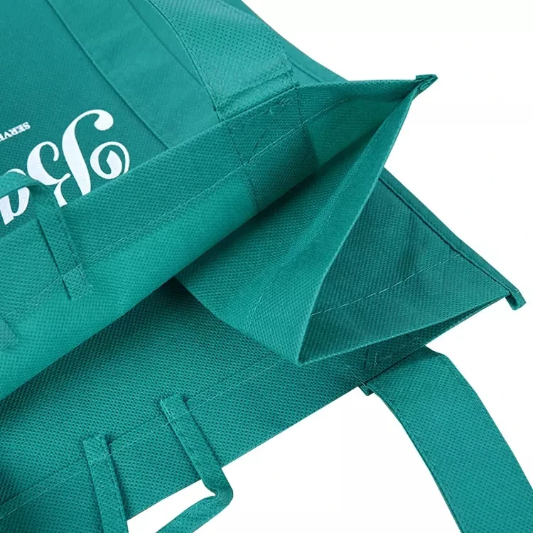 Eco Friendly Reusable Custom Logo Non Woven Heavy Duty Grocery Tote Shopping Bag