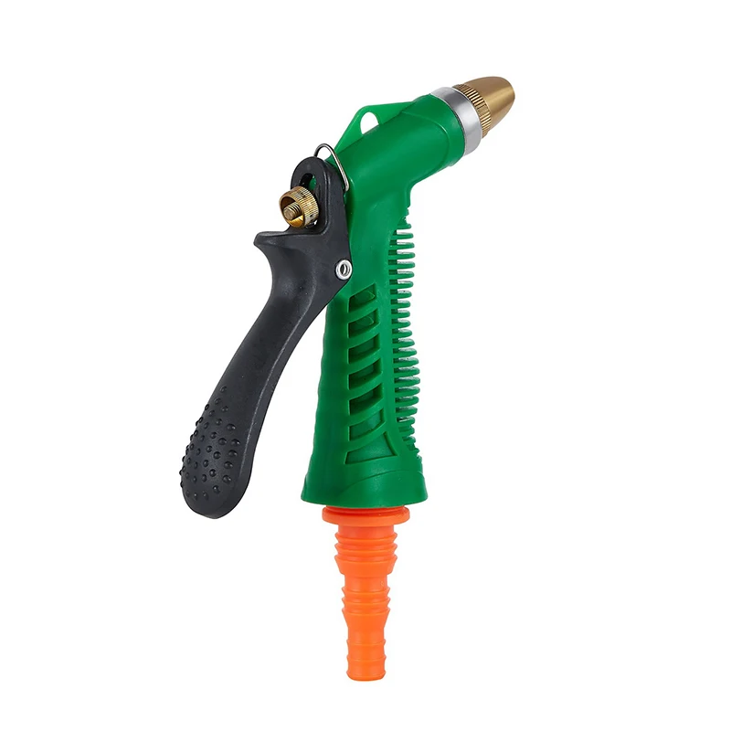 Adjustable Garden Hose Water Spray Nozzle With Brass Or Aluminum Alloy Nozzle