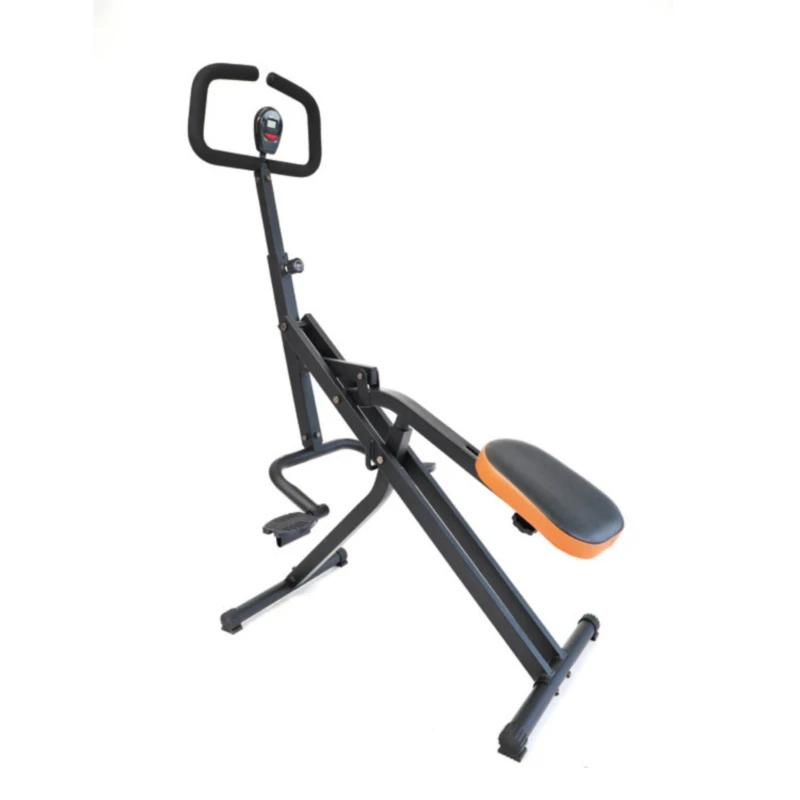 Upright Gym Fitness Equipment Exercise AB Abdominal Crunch Home Gym Horse Riding Folding Handle Adjustable Squat Rider Machine