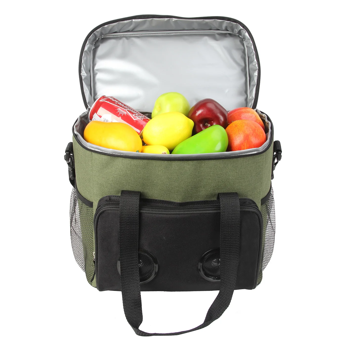 custom soft cooler bag picnic and beach insulated cans cooler bag with bluetooth speaker