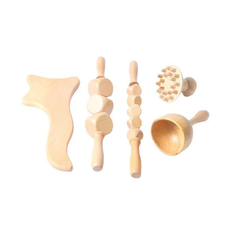 Wooden Therapy Tools Body Massager Wood Set Therapy face wood therapy