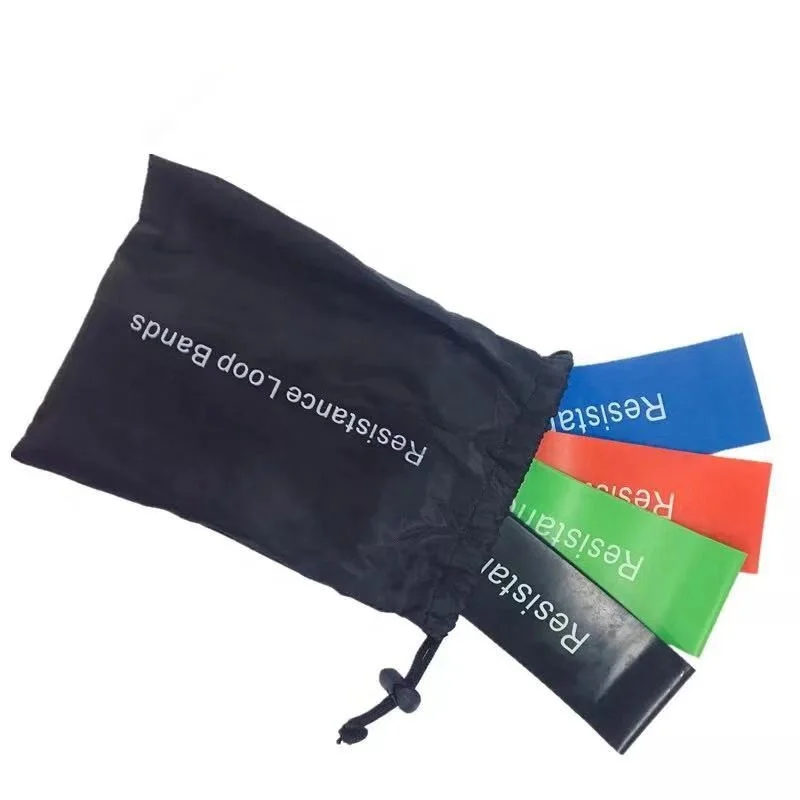 5Pcs Home Gym Fitness Body Stretching Band set Exercise Yoga Loops Mini Resistance Bands Set With Carry Bag