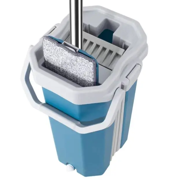 Bathroom Cleaning Products Wet and Dry Microfiber Flat Floor Cleaning Mops With Bucket