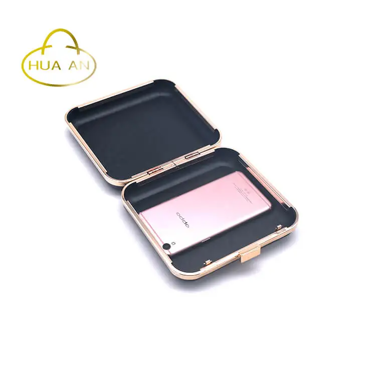 
Popular square purse frame with plastic boxes 