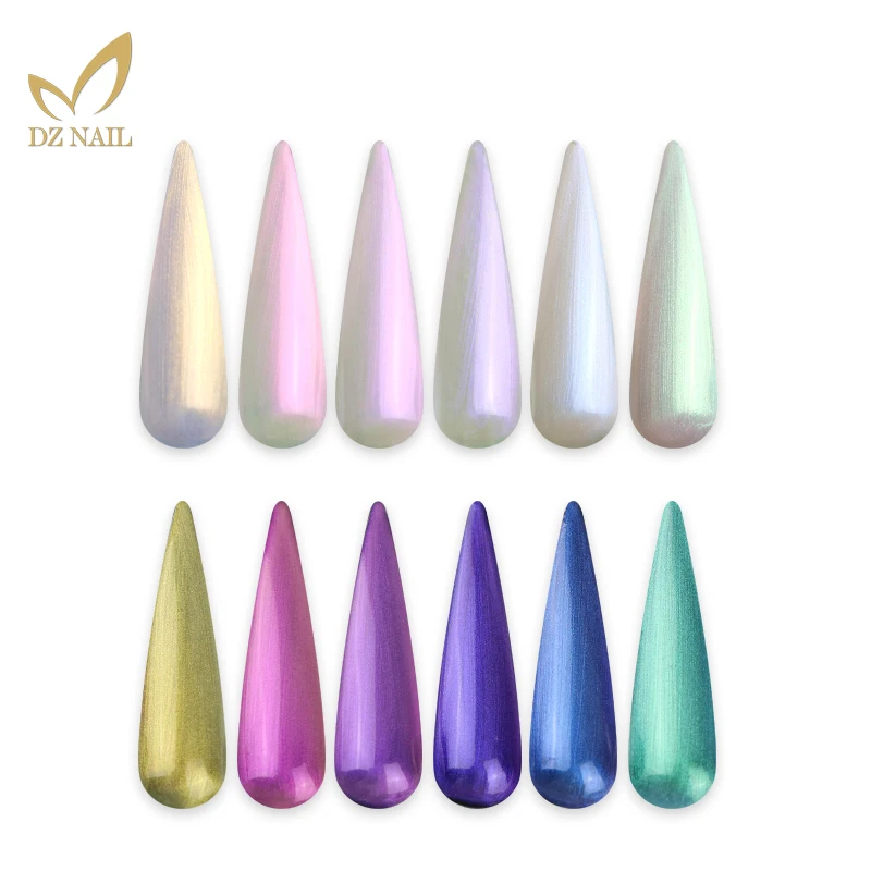 New Arrival 12 Colors Pearl Shell Texture Gel Thread Top Coat Nail Polish UV Gel For Nails