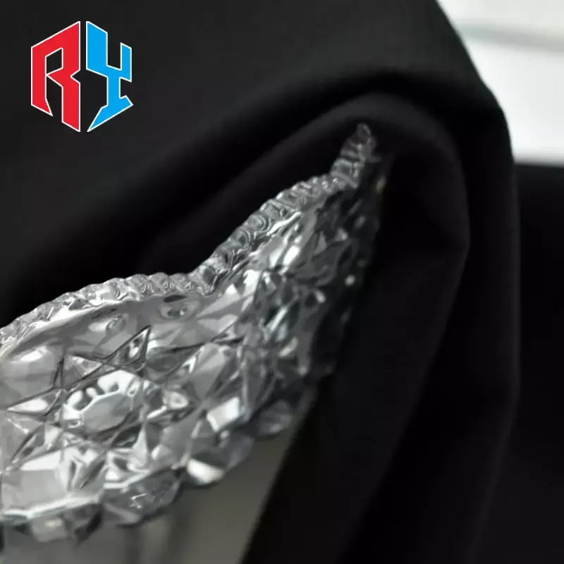 Shaoxing professional  wholesale plain high quality dubai jet black nida zoom abaya fabric for women muslim dress