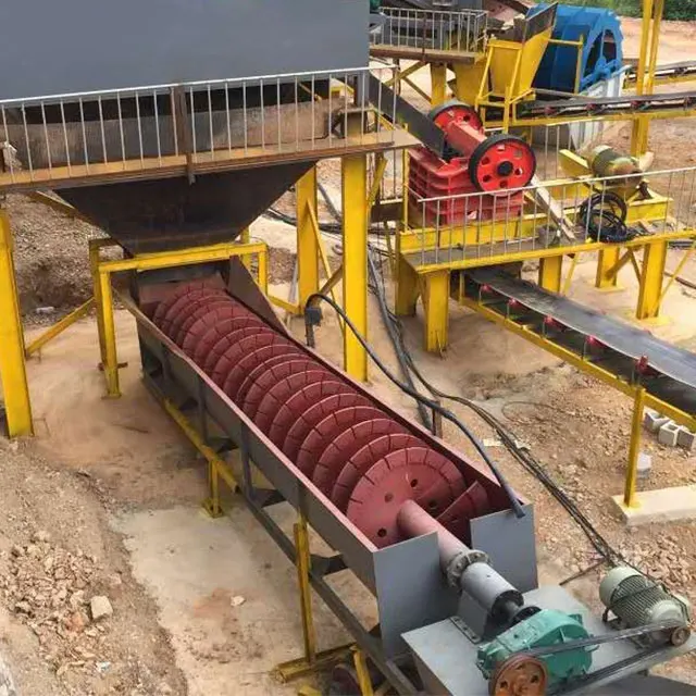 Screw sand washing equipment plants price spiral sand washer quality silica sand washing machine for sale