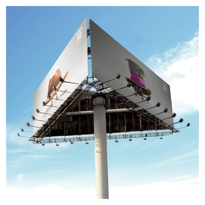 
billboard advertising/trivision billboard/outdoor advertising billboard Customized outdoor large single column billboard 