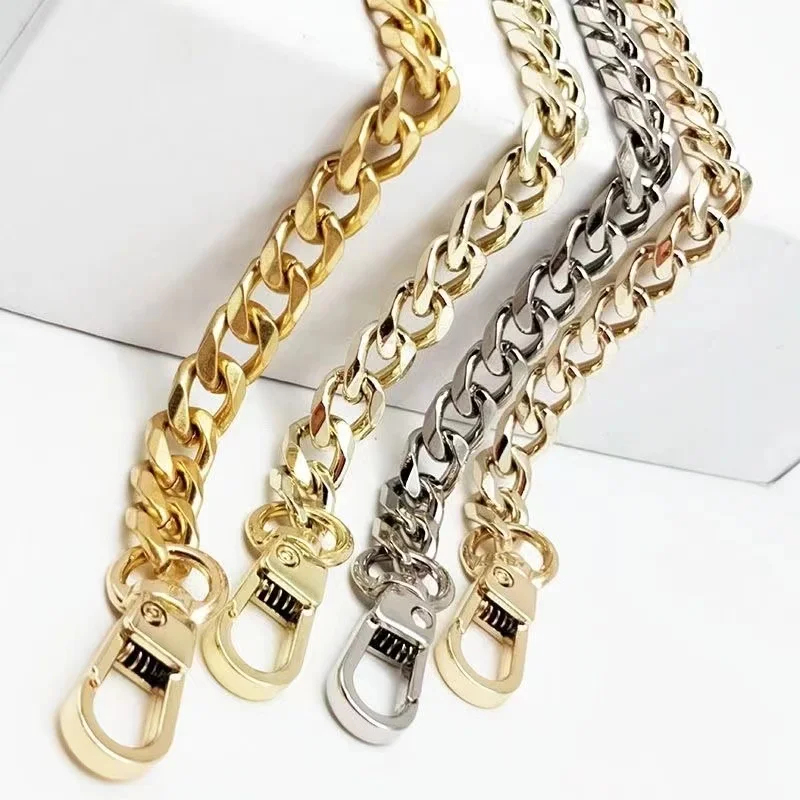 High Quality Wholesale Bag accessories decorative Shoulder Strap Gold Plated Metal Bag Chain For Handbag