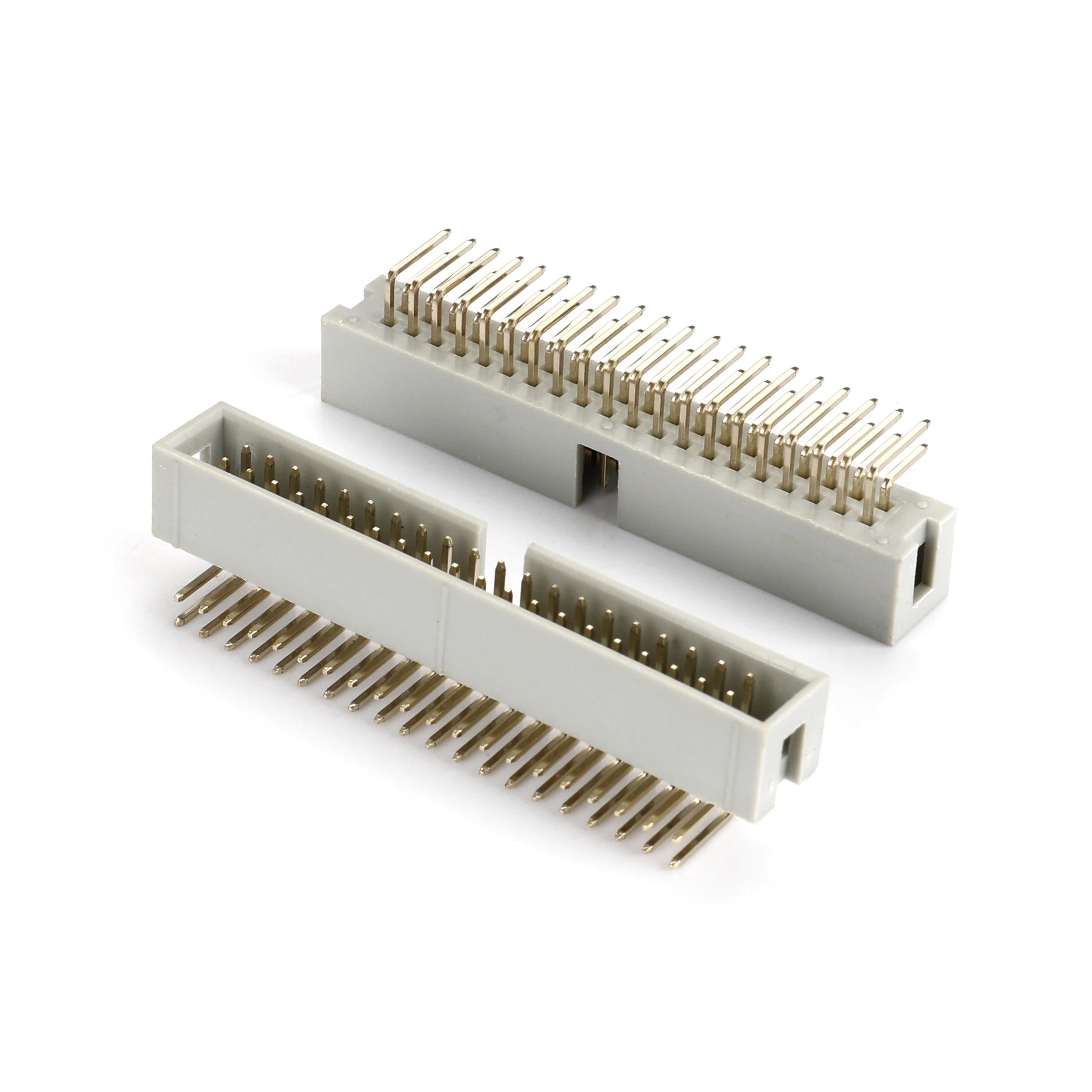 Box header connector 2.54mm box header 40 pin pcb connector frc wire to board male right angle dual row grey Sullins Samtec