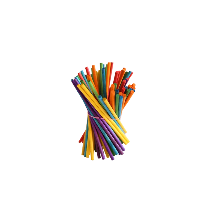 chocolate handle round edge popsicle  wooden ice cream sticks