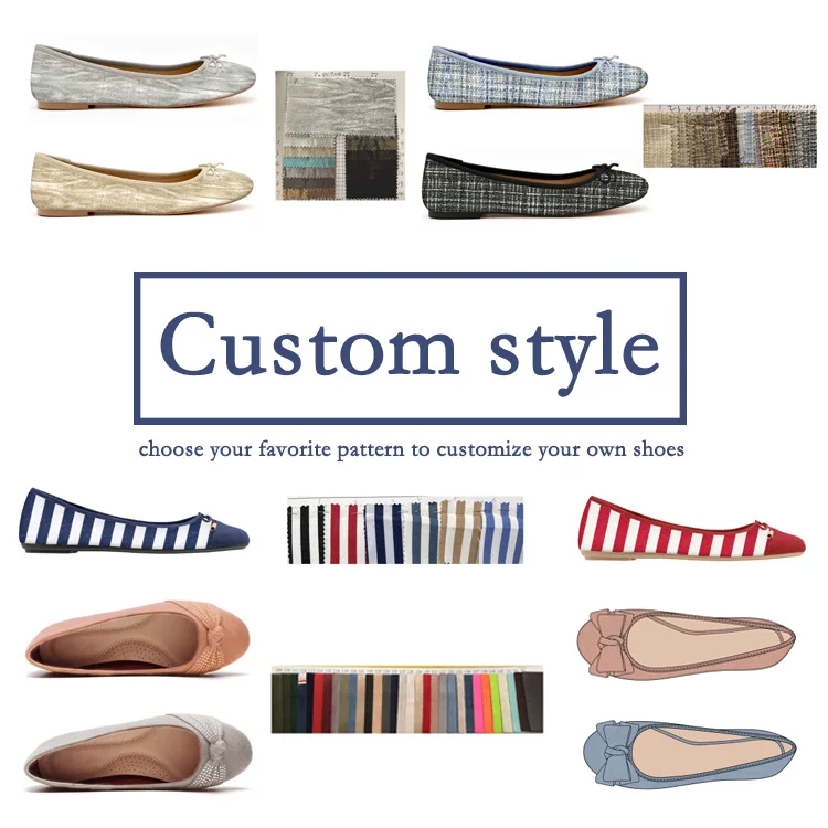 Ready to ship ladies casual flats fitness walking shoes female ballerinas other trendy shoes slip on shoes for women