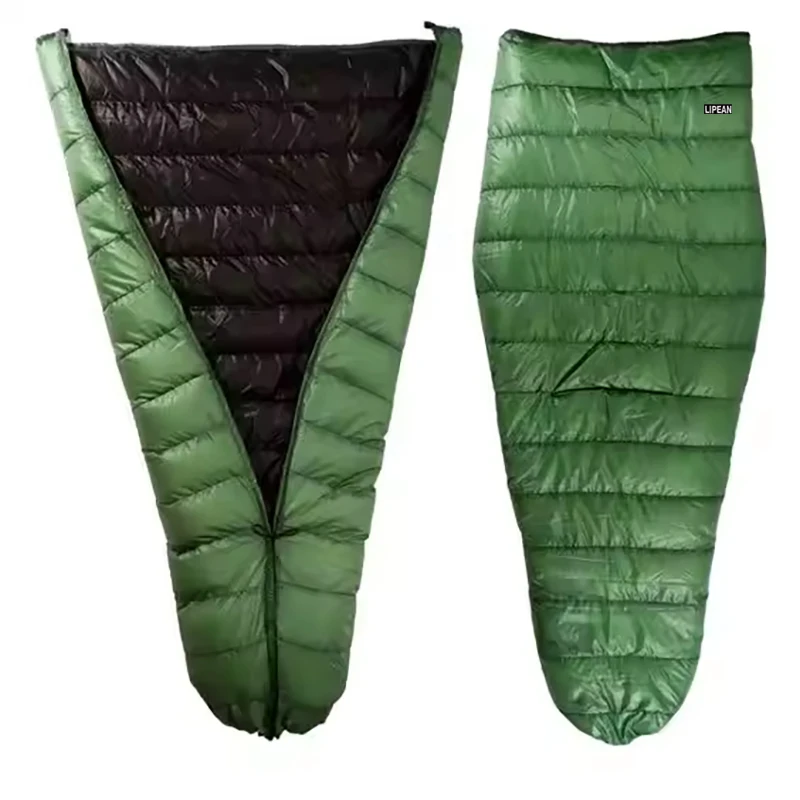 LIPEAN Multi-function Outdoor Camping Sleeping Bag Ultralight Goose Down Quilt Backpacking down Blanket