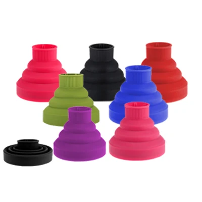 New high temperature resistant nano silica gel portable hair styling tool telescopic folding blower hood hair dryer diffuser